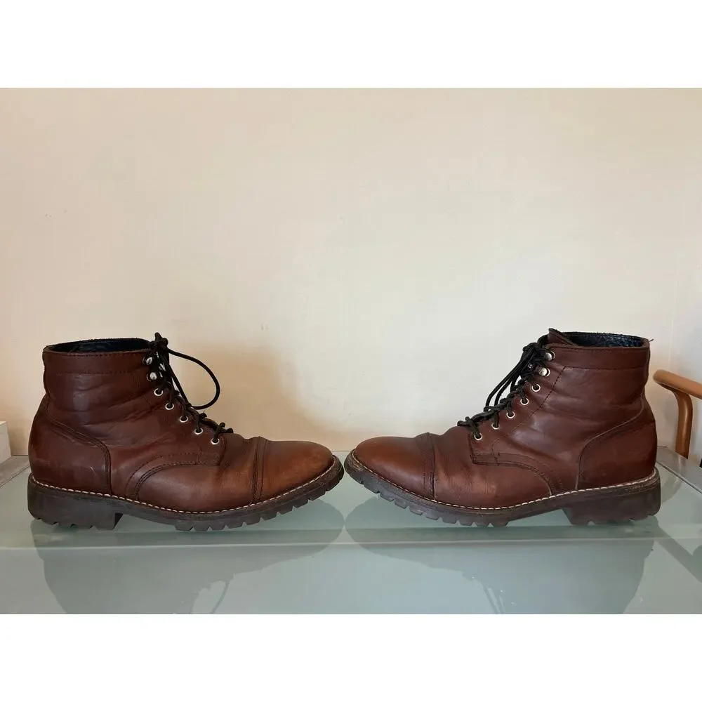 Thursday Boot Company men’s Everyday brown leather boots size 10 lace up shoes